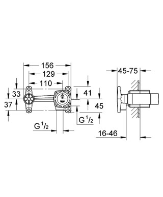 Grohe Grandera 23319 000 egykaros csaptelep 1/2 