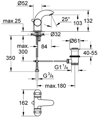 Grohe Sentosa 21105 000 mosdócsaptelep (21105000)