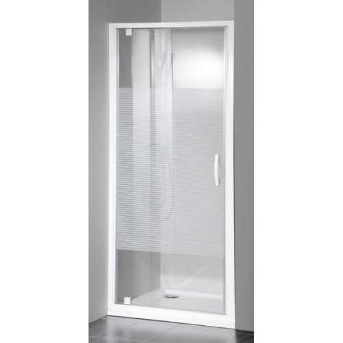 Sapho Gelco Eterno 90 cm-es zuhanyajtó (fehér, 88,5-92,5 cm, Strip, #GE6690)