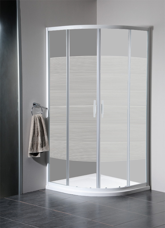 Sapho Gelco Eterno 80x80 negyedköríves zuhanykabin (78,5-80,5 cm, Strip, fehér, #GE6580)