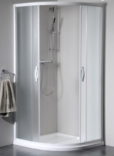 Sapho Gelco Eterno 90x90 negyedköríves zuhanykabin (88,5-90,5 cm, fehér, Strip, #GE6590)