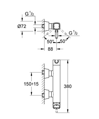 Grohe Grandera 23316 000 zuhanycsaptelep (23316000)