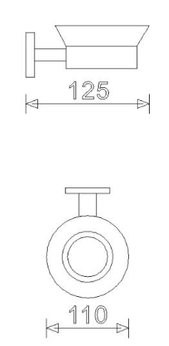 Sapho Temple üveg szappantartó (TE002)