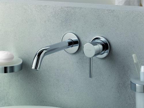 Kludi Bozz  falsík alatti, kétlyukas, fali egykaros mosdócsaptelep 382450576