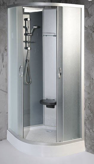 Aqualine ADRIANA 90x90x210cm negyedköríves zuhanybox (E97)