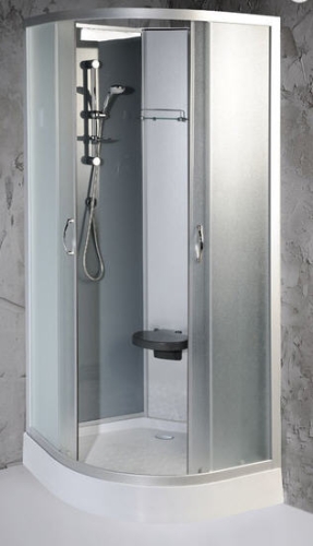 Aqualine ADRIANA 90x90x210cm negyedköríves zuhanybox (E97)