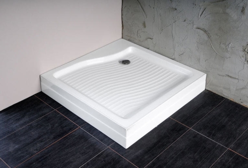 Aqualine Amanda 90x90x15cm önhordó zuhanytálca 60mm szifonnal (C92)