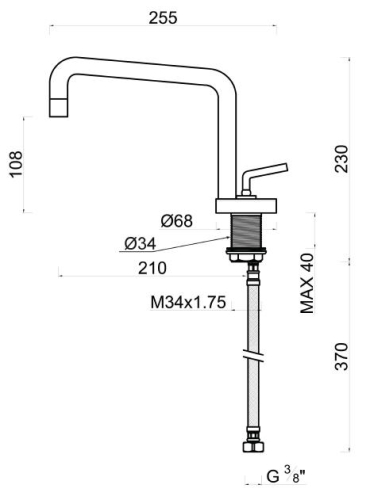 Sapho JOYSTICK Mosdó csaptelep, króm (PRM001)