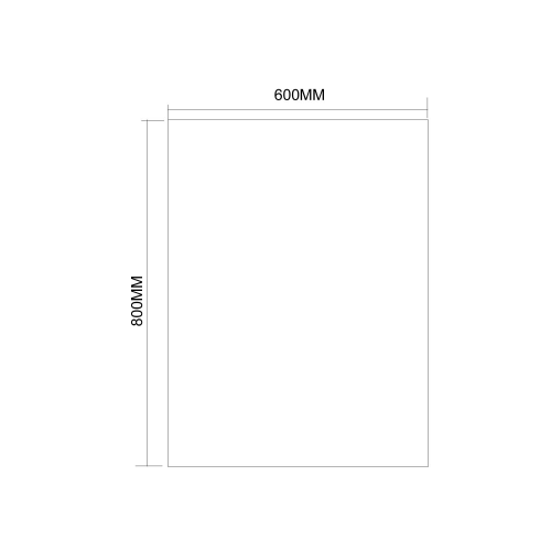 Sapho AQUALINE 60x80 cm csiszolt tükör akasztó nélkül 22493
