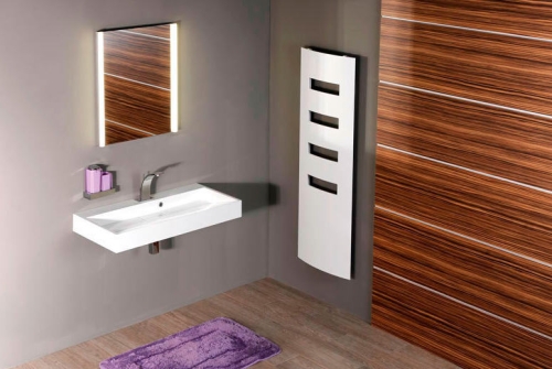 Sapho EXTRO 500x1800 mm matt fehér design alumínium radiátor 3031180050SB