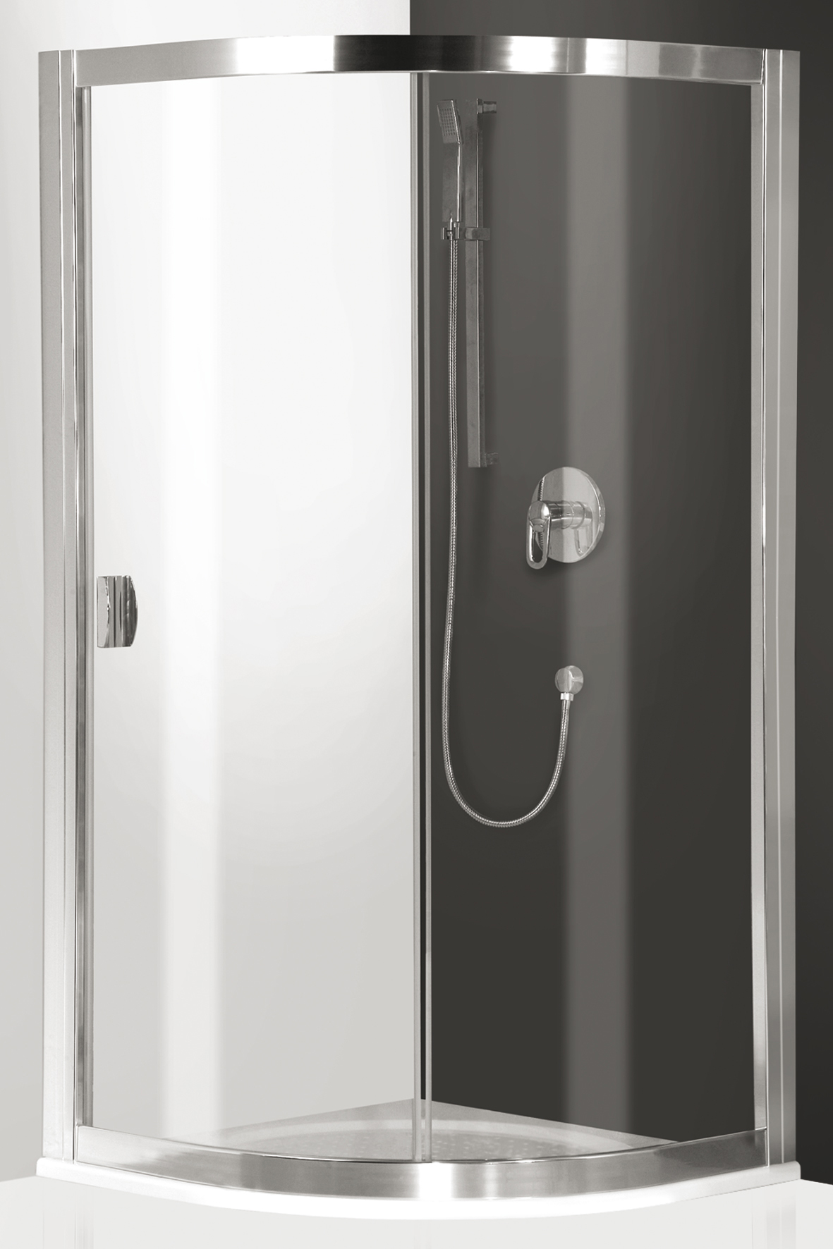 Roltechnik Exclusive Line ECR1 90x90 cm-es negyedköríves zuhanykabin