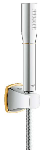 Grohe Grandera króm/arany kézizuhany fix tartóval 27993 IG0 (27993IG0)