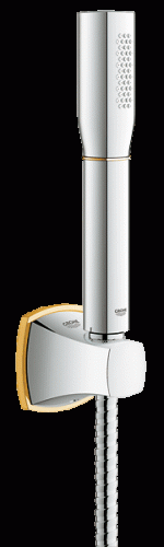 Grohe Grandera króm/arany kézizuhany fix tartóval 27993 IG0 (27993IG0)