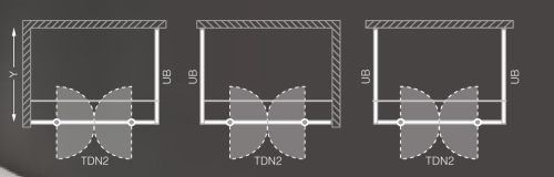 Roltechnik Tower Line UB/1000 zuhanyfal (97,5-101 cm, ezüst, transparent, 729-1000000-01-02)