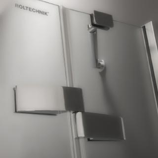 Roltechnik Elegant Line GR2 120x80-as aszimmetrikus zuhanykabin kétszárnyas ajtóval