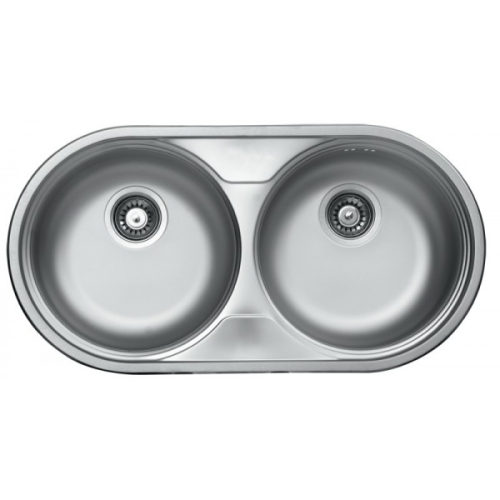 Livinox kétkörtálás szövetmintás rozsdamentes mosogató EC-139DK