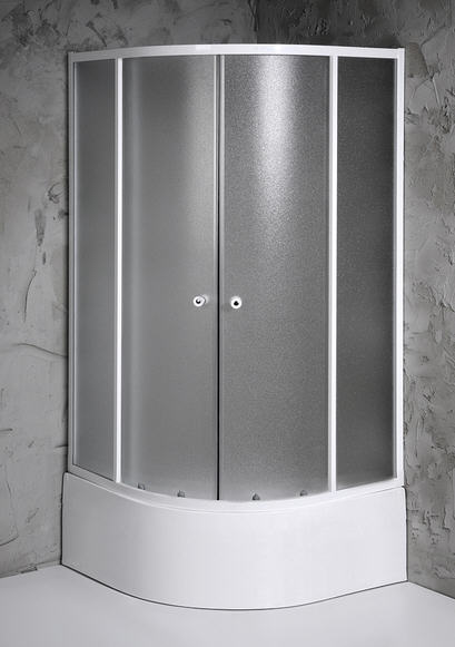 Aqualine Amichetta 80x80x150 cm íves zuhanykabin (E83)