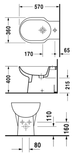 Duravit Bathroom_Foster álló bide 0134100000