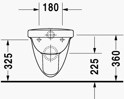 Duravit Happy D. fali wc 017109 00 00