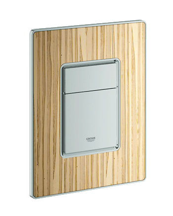 Grohe Skate Cosmopolitan nyomólap fafelülettel (halvány oliva/matt króm) 38849 HT0