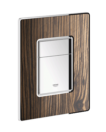 Grohe Skate Cosmopolitan nyomólap fafelülettel (macassar/matt króm) 38849 HR0