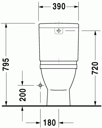 Duravit Starck 3 monoblokkos wc 012601 00 00 (+ kiválasztott tartály)