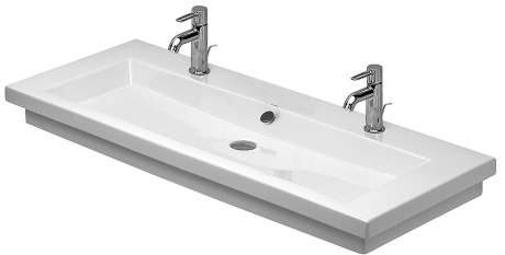 Duravit 2nd floor 120x50,5 cm mosdó 2 csaplyukkal 0491120024