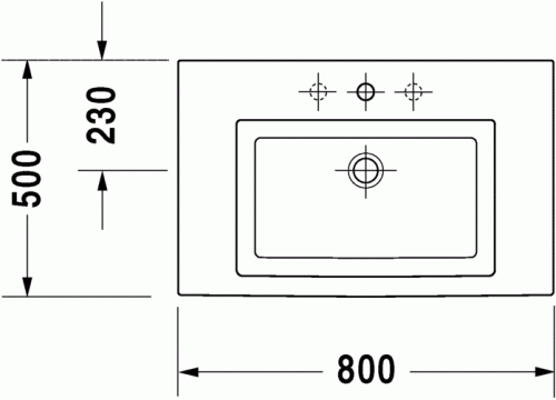 Duravit 2nd floor 80x50 cm mosdó 0491800000