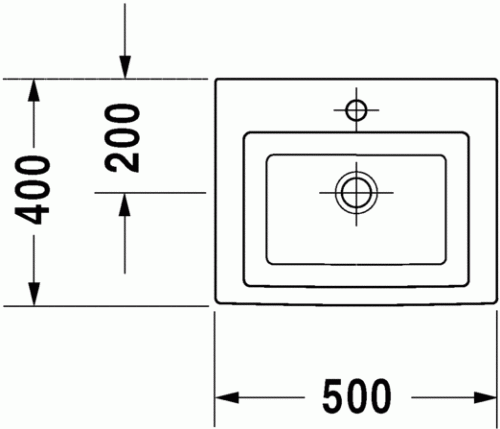 Duravit 2nd floor 50x40 cm kézmosó 0790500000