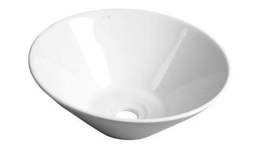 Aqualine COMILLAS 42x15 cm kerek ráültethető mosdó lefolyó nélkül BH7012 (K)