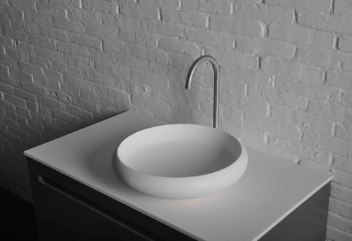Sapho THIN ráültethető mosdó 400x112mm, matt fehér (WN192)