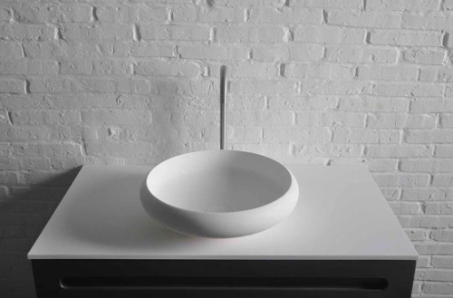 Sapho THIN ráültethető mosdó 400x112mm, matt fehér (WN192)