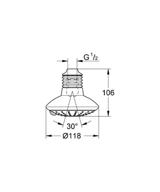 Grohe Euphoria fejzuhany Eco 27234 000 (27234000)