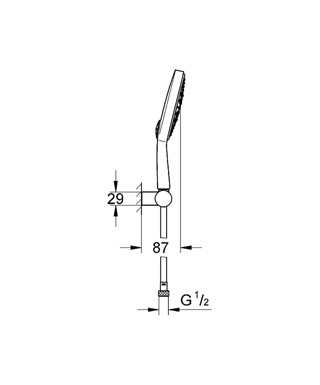 Grohe Power&Soul Cosmopolitan zuhanyszett 27751 000 (27751000)