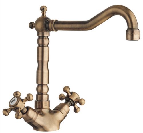 Sapho ANTEA bronz mosogató csaptelep, mag. 24,5 cm, króm (3126)