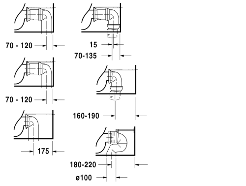 Duravit Starck1 monoblokkos wc 023309 00 64+872710 00 85