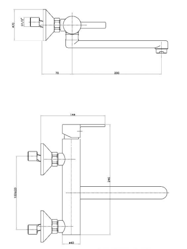 Sapho KATANA fali csaptelep KA15 (77CR7540)