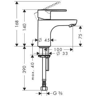 Hansgrohe Talis E2 31614 000 egykaros mosdócsaptelep (31614000)