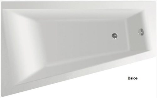 Aqualine Metuje 160x100 aszimmtrikus kád (beépíthető / jobbos, 160x100 cm, #G2611)