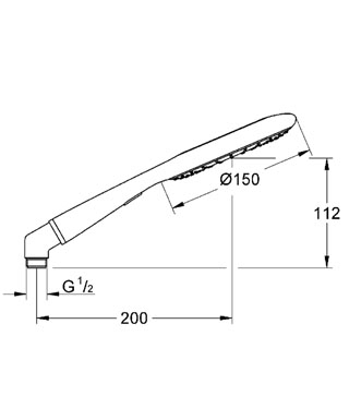 Grohe Rainshower Icon kézizuhany króm/timföld  27633 000 (27633000)