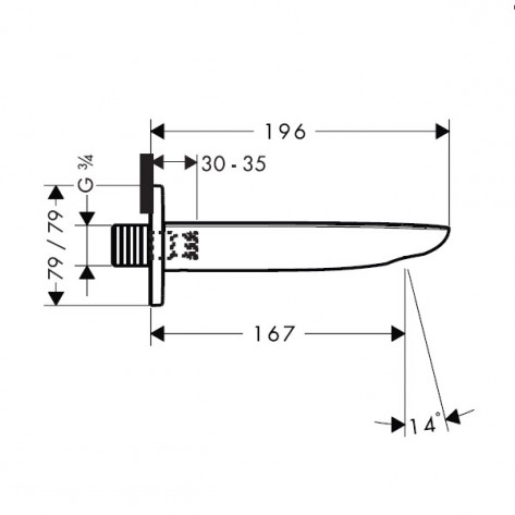 Hansgrohe PuraVida fehér/króm kádtöltő 15412 400 (15412400)