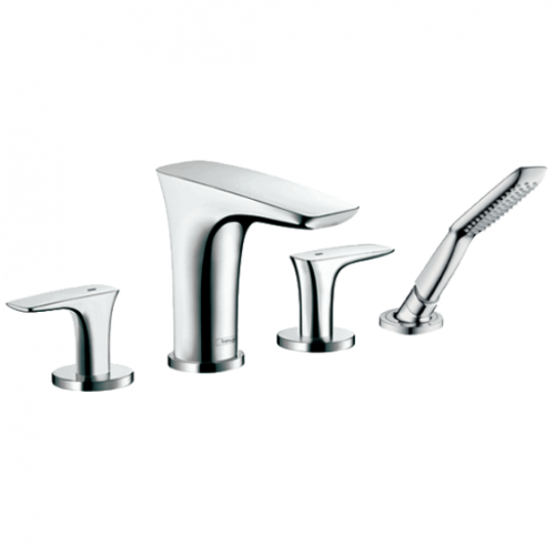 Hansgrohe PuraVida 4-lyukú peremre szerelhető króm kádcsaptelepek 15446 000 (15446000)