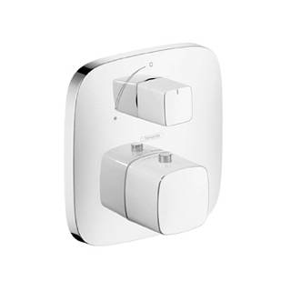 Hansgrohe PuraVida fehér/króm falsík alatti termosztát színkészlet elzárószeleppel 15775 400 (15775400)