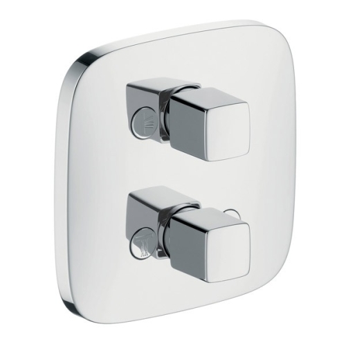 Hansgrohe PuraVida iControl fehér/króm falsík alatti elzáró- és váltószelep színkészlet PuraVidához 15777 400 (15777400)