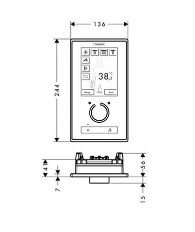Hansgrohe PuraVida RainBrain króm színkészlet 15842 000 (15842000)