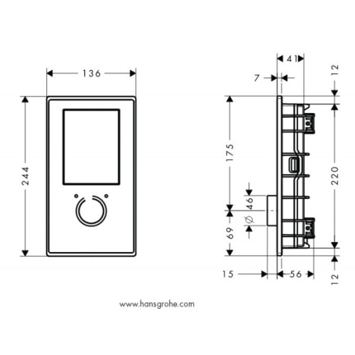 Hansgrohe PuraVida RainBrain fehér/króm színkészlet 15842 400 (15842400)