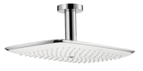 Hansgrohe PuraVida fehér/króm fejzuhany 400 Air 1jet 100 mm-es mennyezeti csatlakozóval 27390 400 (27390400)