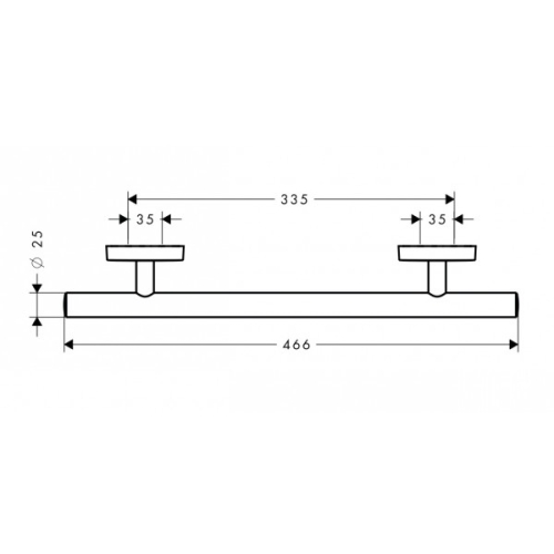 Hansgrohe PuraVida Kapaszkodó 300 mm 41513 000 (41513000)
