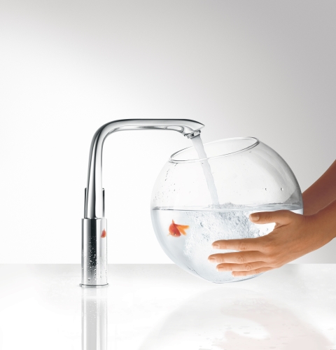 Hansgrohe Metris Egykaros magasított mosdócsaptelep 230 push-open lefolyó-garnitúrával 31187 000 (31187000)