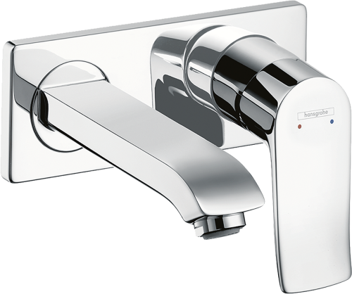 Hansgrohe Metris egykaros, falsík alatti mosdócsaptelep 165 mm-es kifolyóval LowFlow 3,5 liter/perc 31251 000 (31251000)